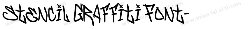 Stencil Graffiti Font字体转换